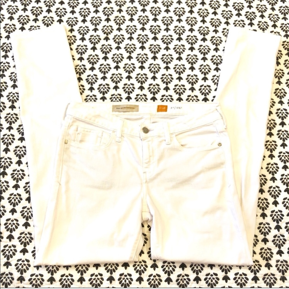 Anthropologie white pilcro skinny jeans